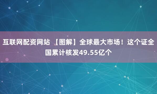 互联网配资网站 【图解】全球最大市场！这个证全国累计核发49.55亿个